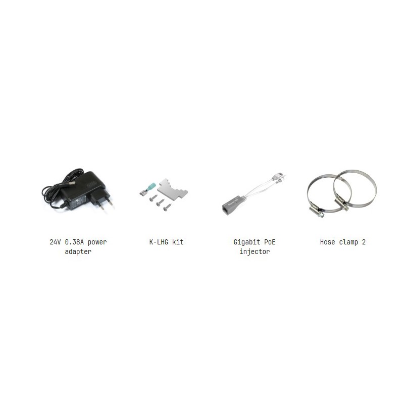 محتویات جعبه رادیو وایرلس میکروتیک مدل LHG-5axD-LHG 5 ax